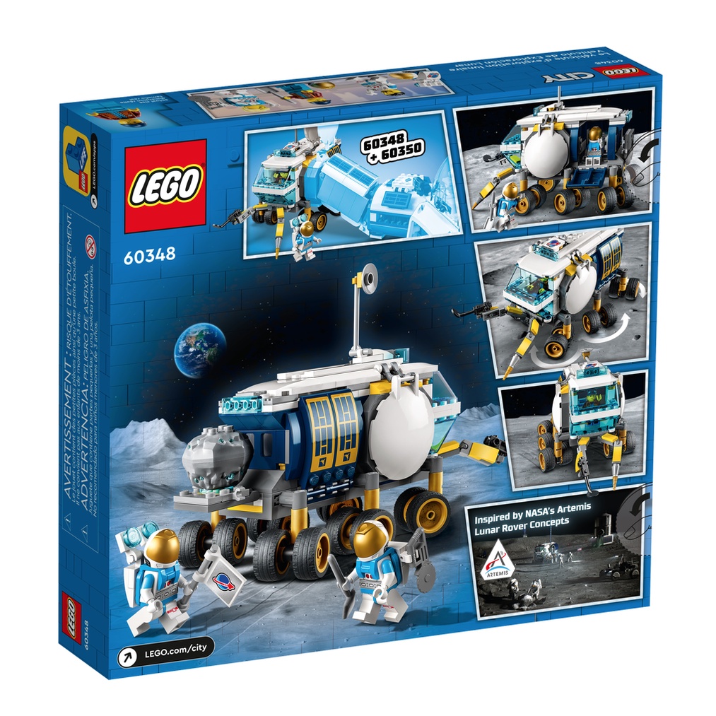 Lego HaHa - Lego City - Xe Thám Hiểm NASA Mặt Trăng - 60348