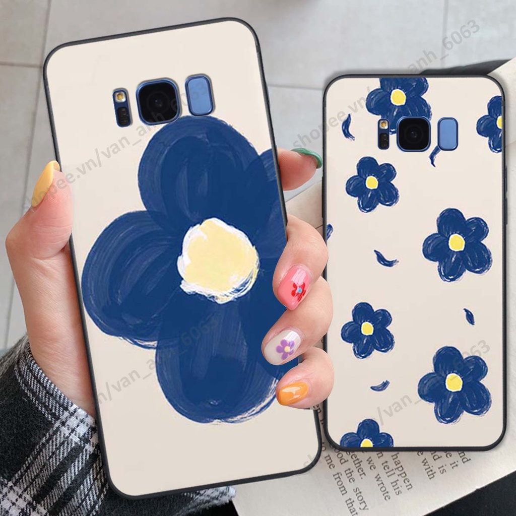Ốp lưng Samsung S8 / S8 Plus / S8+ in hình hoa, gấu rich bear nghệ thuật, thời trang