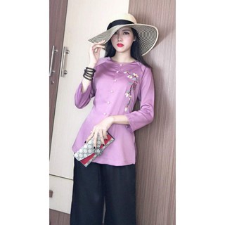 Đồ Lam Đi Chùa- Sét Bà Ba Lụa Cao Cấp