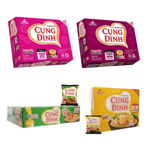 Thùng mì Cung Đình 4 vị sườn heo hầm măng - sườn ngũ quả - gà hầm- tôm chua cay