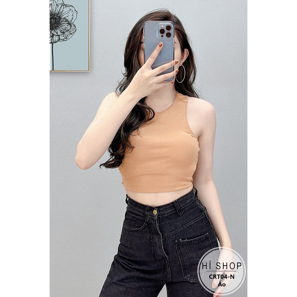 ÁO CROPTOP 3 LỖ SÁT NÁCH THỂ THAO HÀNG CAO CẤP CRT04 - Hí Shop