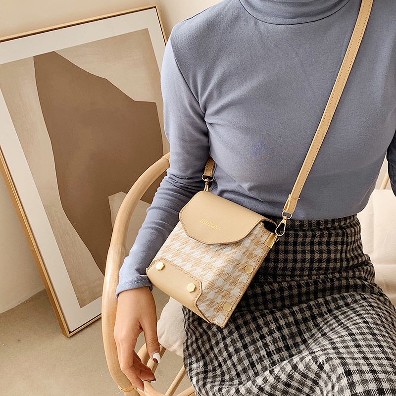 Túi Đeo Chéo Vuông Nhỏ Phong Cách Hàn Quốc Mới Cho Nữ