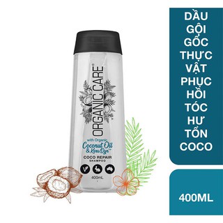Dầu gội gốc thực vật phục hồi tóc hư tổn Coco Organic care  400ml