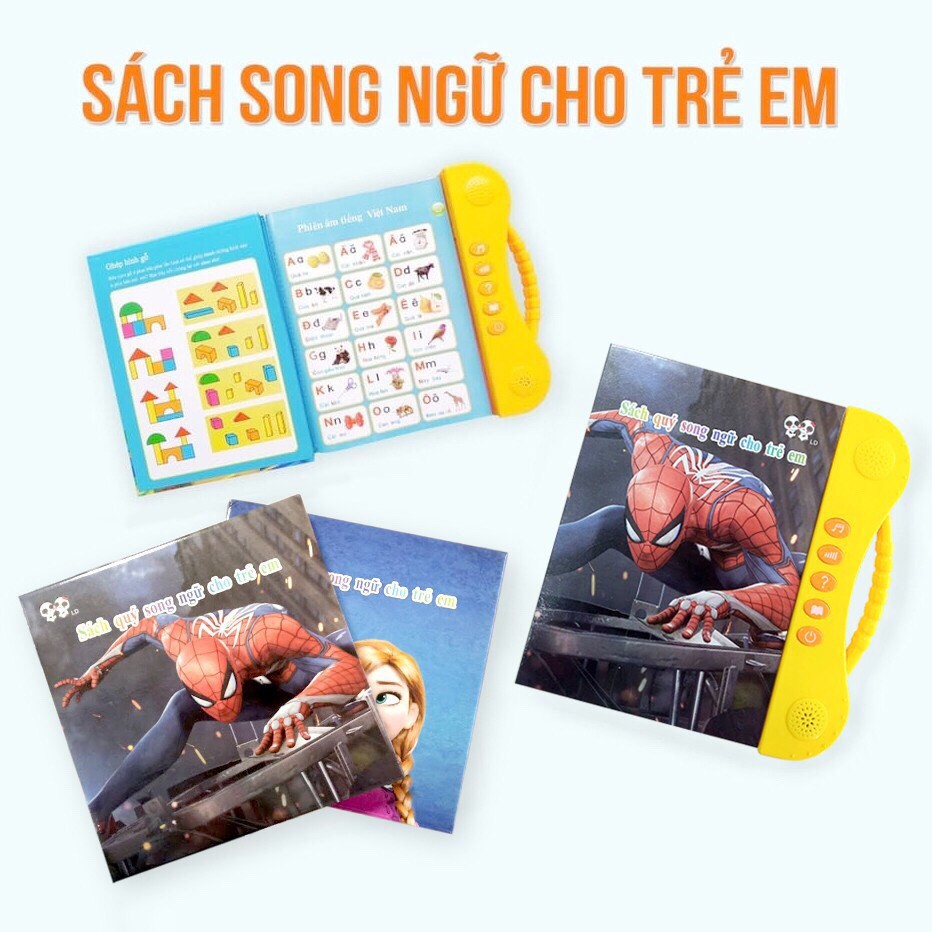 Đồ chơi bộ sách nói điện tử song ngữ_sách song ngữ cho bé học tiếng Việt và tiếng Anh hàng loại chuẩn