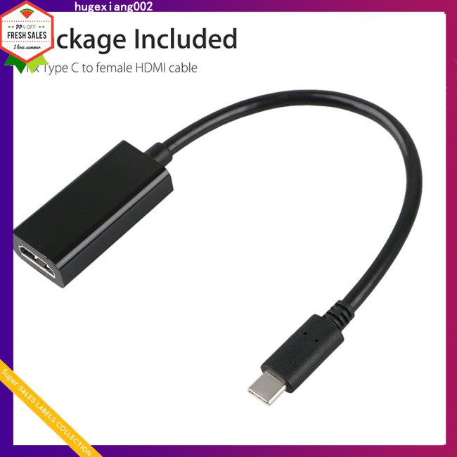 Cáp Chuyển Đổi Usb-C Type-C Sang Hdmi Hdtv Cho Samsung S9 S8 Note 8 Macbook