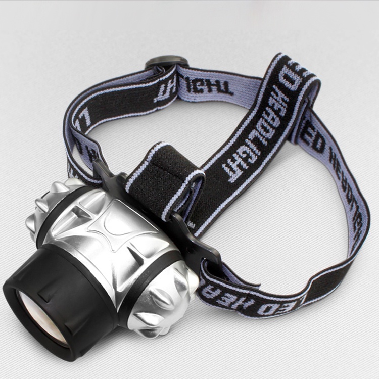 Đèn Pin Đội Đầu Giá Rẻ L7 9 Bóng Led 4 Chế Độ Sáng Dùng Đi Cắm Trại, Soi Nhái, Đạp Xe, Câu Cá