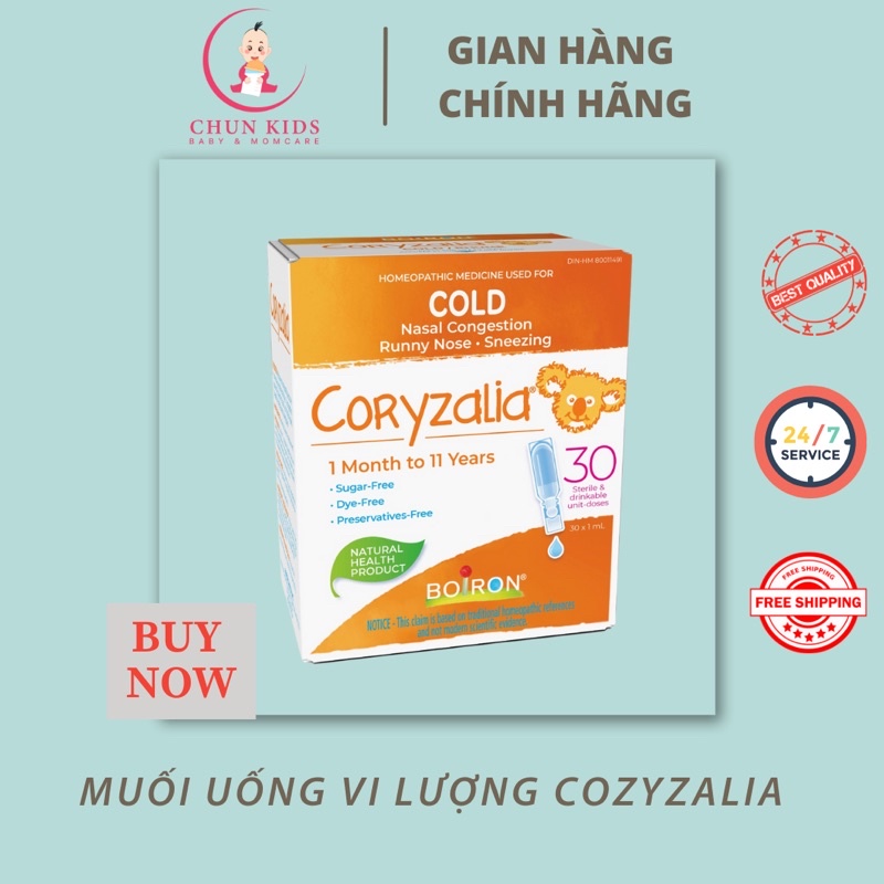 Muối uống vi lượng Coryzalia Canada 30 tép