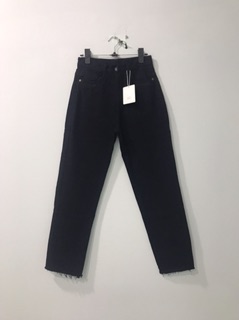 Quần Baggy JEANS ĐEN TRƠN