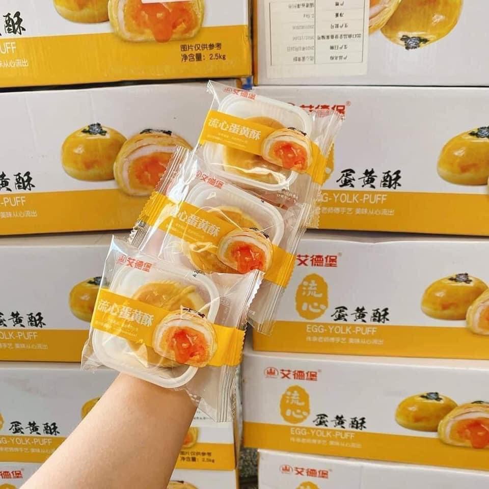 thùng 1 kg Bánh liu pía trứng muối tan chảy Đài Loan - Ăn Vặt BeeGin