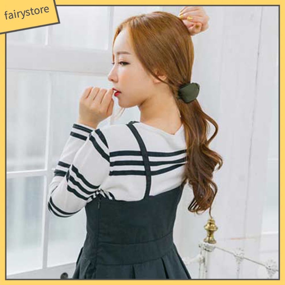 Kẹp Tóc Hình Nơ Lớn Màu Trơn Thời Trang Cho Nữ