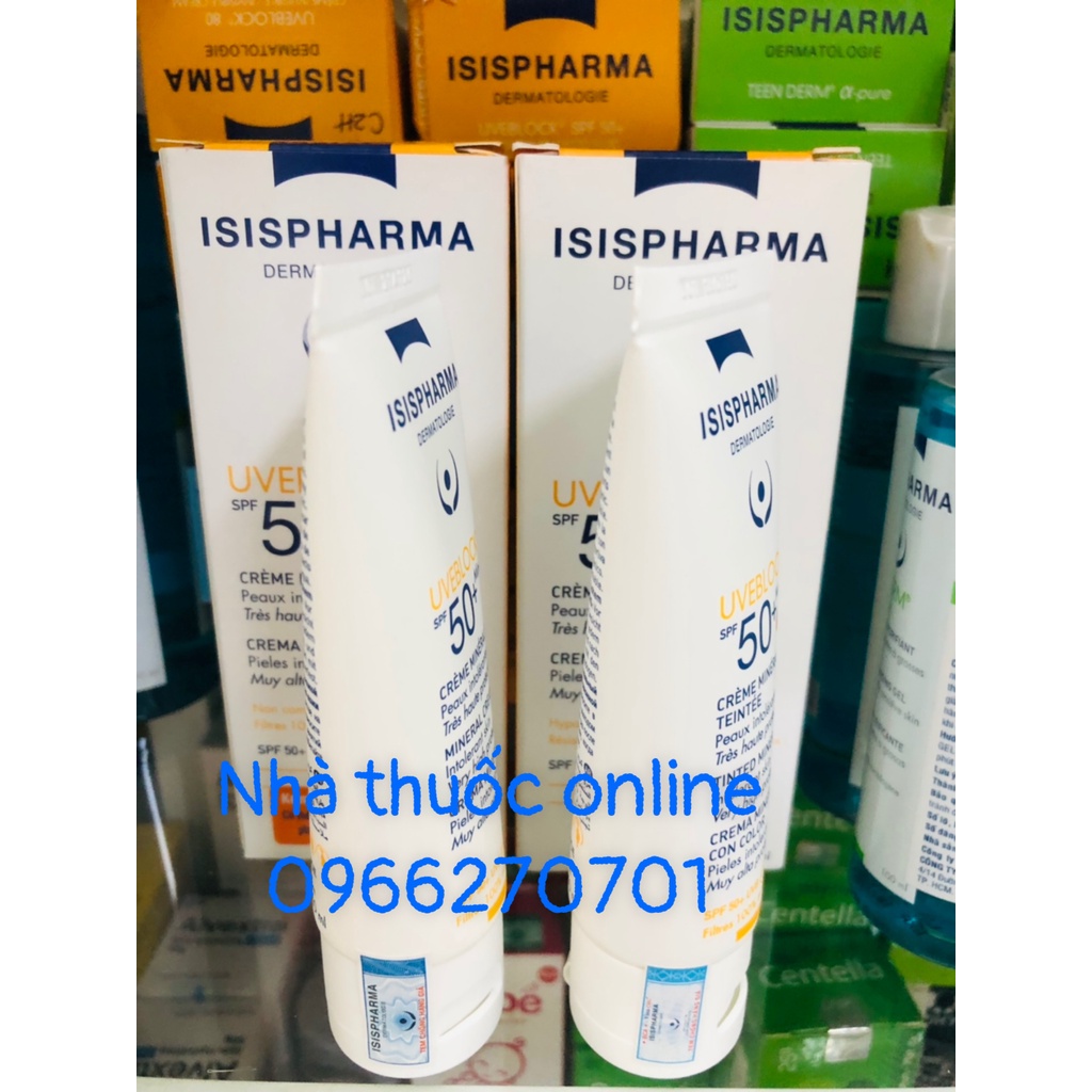 KEM CHỐNG NẮNG UVEBLOCK SPF 50+ TINTED MINERAL 2 MÀU