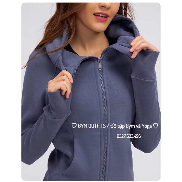 Áo Khoác Tập Gym - Yoga Nữ Lululemon Scuba Hoodie Light Cotton Fleece - Áo Khoác Thể Thao Cao Cấp Mới Nhất Thu Đông 2021