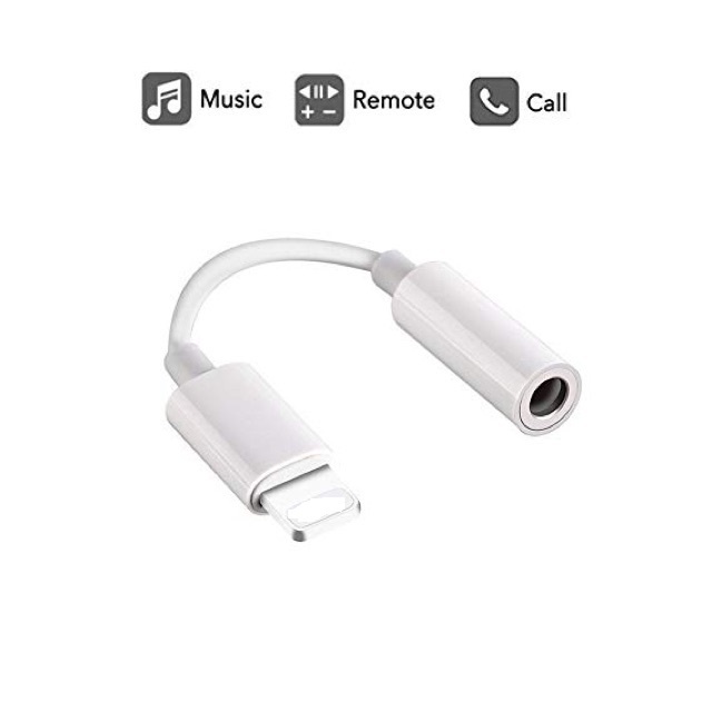 Jack chuyển từ chân ip ra chân tròn 3.5mm - hàng chính hãng 100%