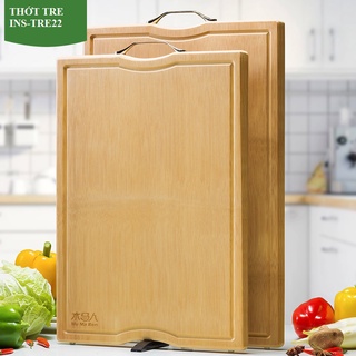 Thớt gỗ tre hàng nhập khẩu, hàng cao cấp thớt làm bánh, an toàn sức khỏe INS-22-23