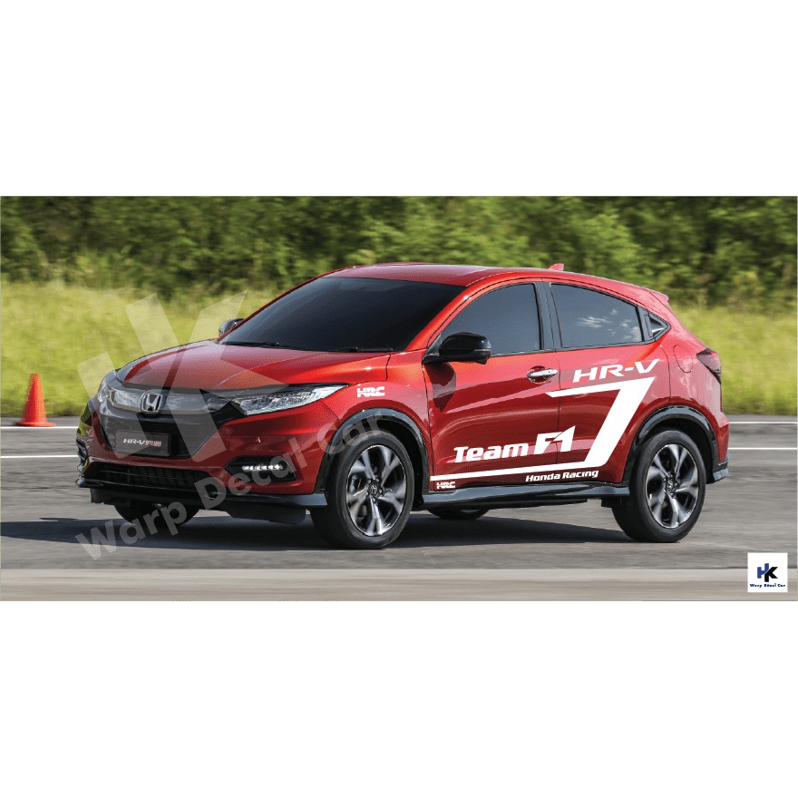 Tem xe HRV- decal HRV phong cách thể thao
