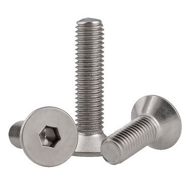 Bu lông M4/M5/M6/M8 lục giác chìm INOX đầu bằng