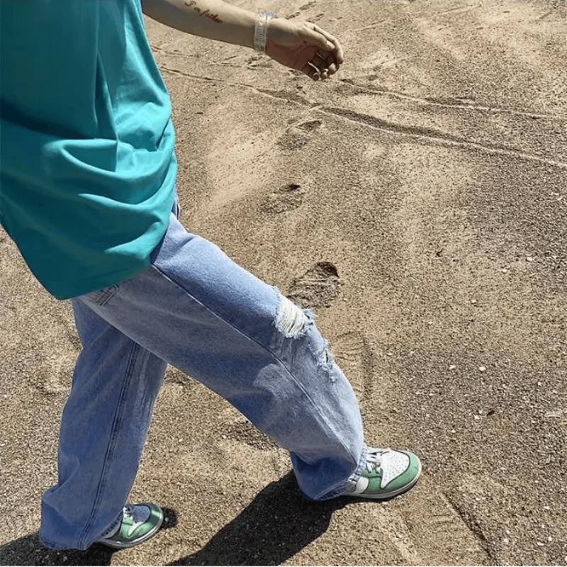 Quần jeans Rách Phong Cách Hip Hop Đường Phố Nhật Bản size S-3XL Cho Nam