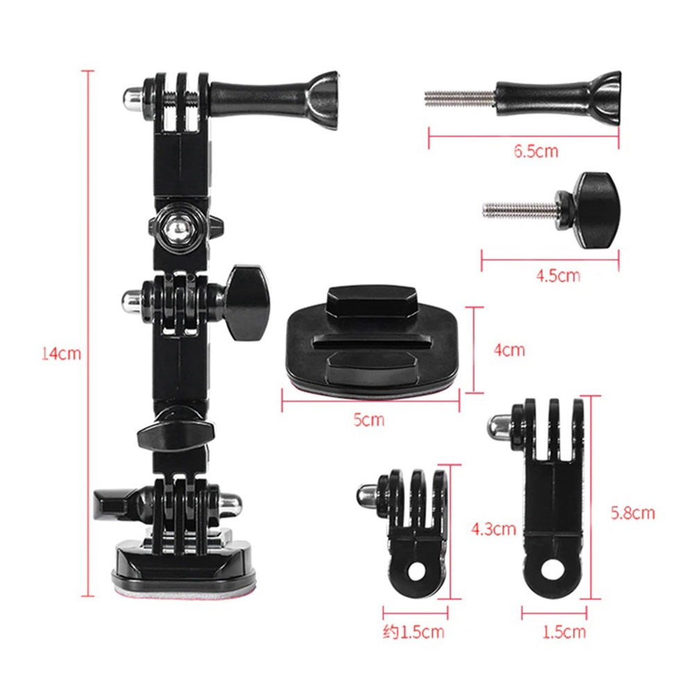 SIDE MOUNT GẮN GOPRO LÊN MŨ BẢO HIỂM MOTOWOLF