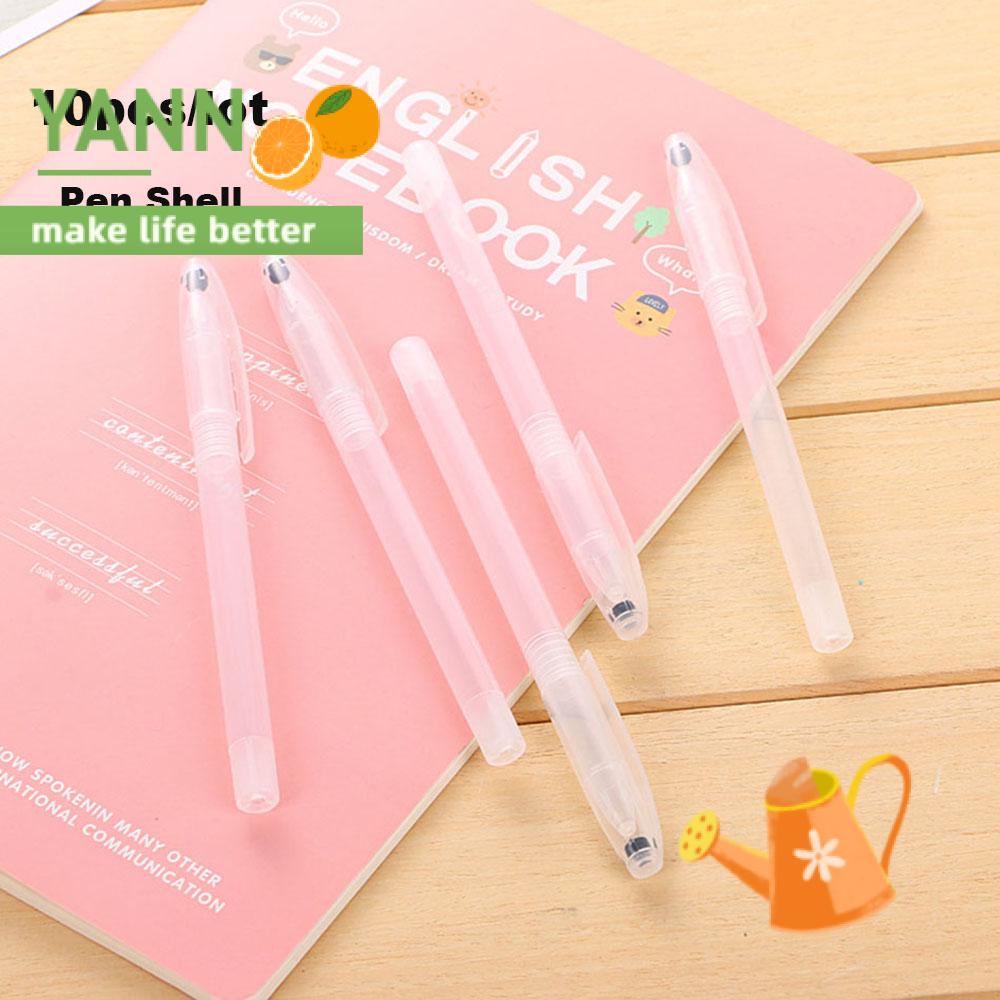 10 Vỏ bút gel bằng nhựa trong suốt thiết kế đơn giản