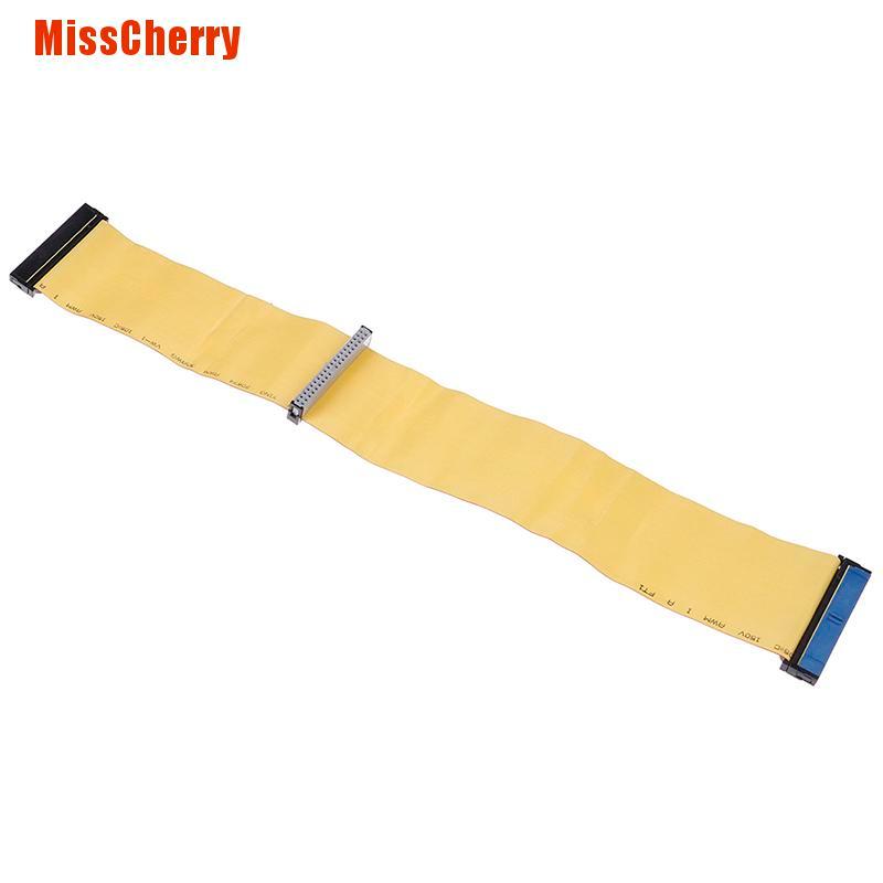 [MissCherry] 40 Pins 80 Wire Pata/Eide/Ide Hard Drive Dvd Ribbon Cable Yellow 40Cm