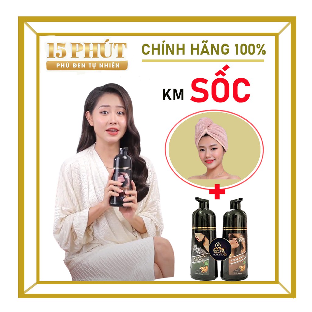 Dầu gội phủ bạc SIN HAIR, dầu gội phủ bạc nhập khẩu từ Nhật Bản, 1 chai 500ml | BigBuy360 - bigbuy360.vn