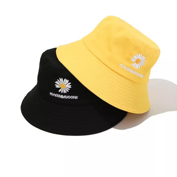 Mũ bucket hoa cúc PEACEMINUSONE hai lớp