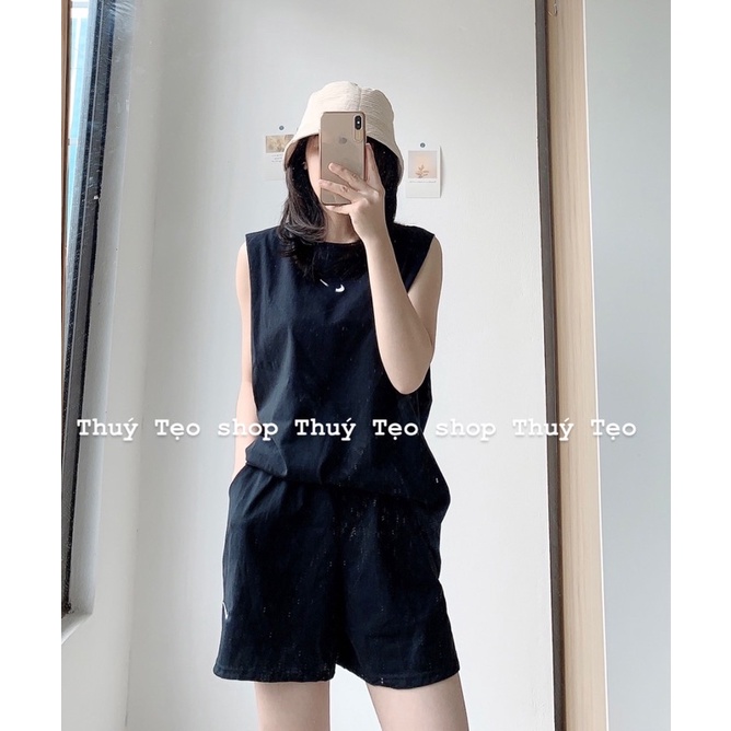 SET TANKTOP Logo thêu mã 113- Set tanktop thể thao nữ