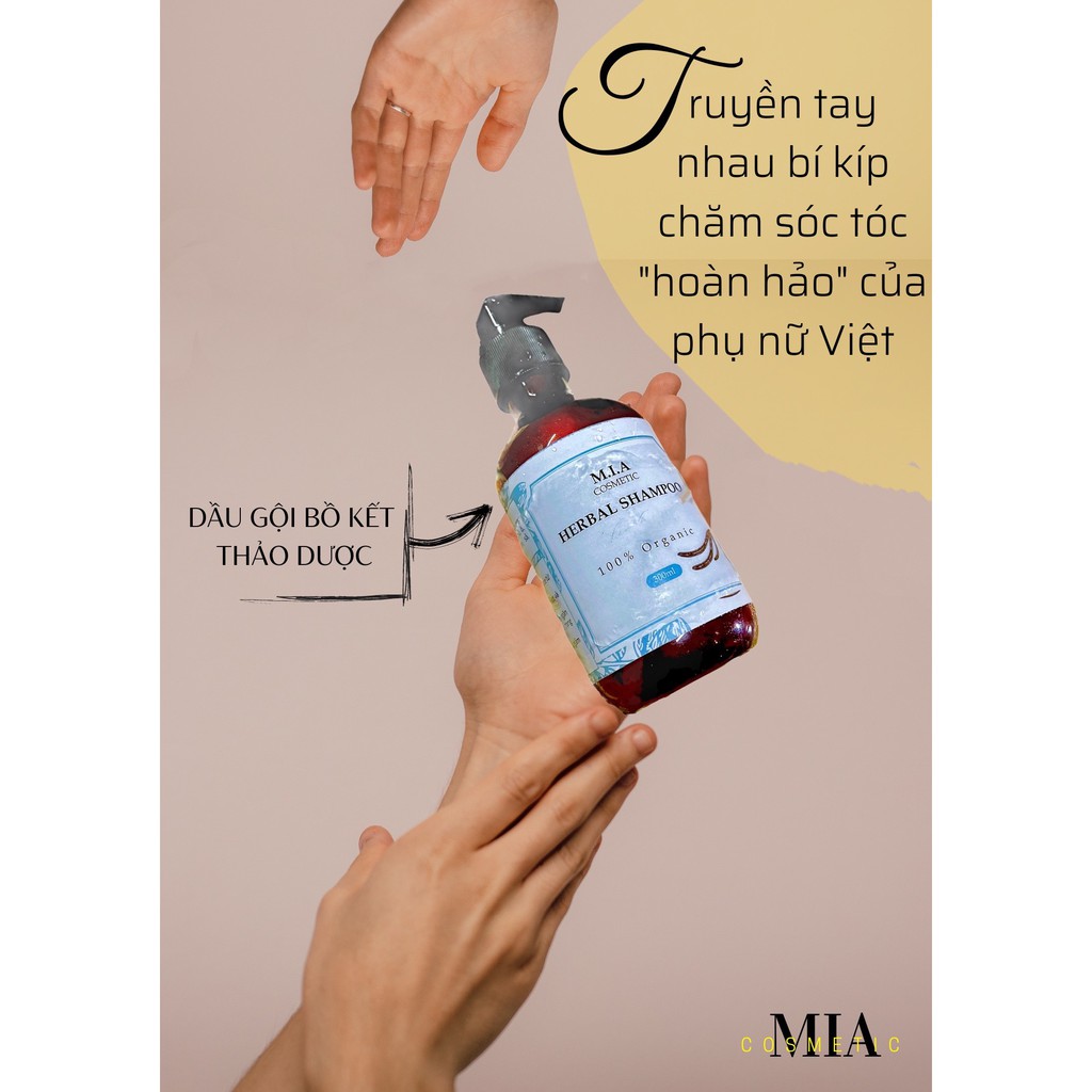 Combo Dầu Gội Bồ Kết &amp; Dầu Xả Ủ Bưởi Mia Cosmetic