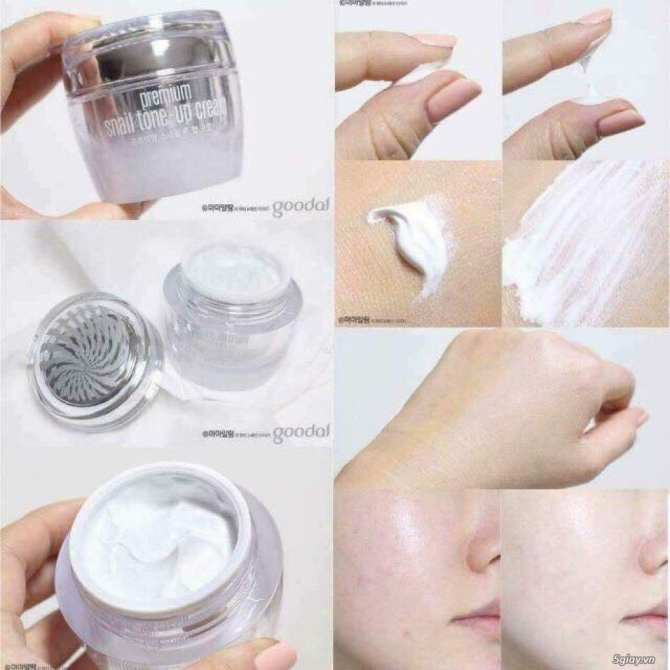 Dưỡng ốc sên trắng da cao cấp Goodal Premium Snail Tone Up Cream cam kết chính hãng Hàn Quốc ( GIÁ RẺ NHẤT)