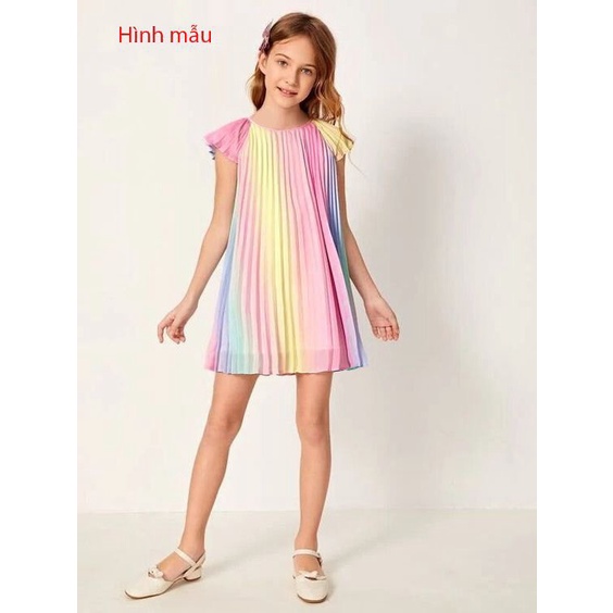 ĐẦM DẬP LY SẮC MÀU DÀNH CHO MÙA TẾT BÉ GÁI