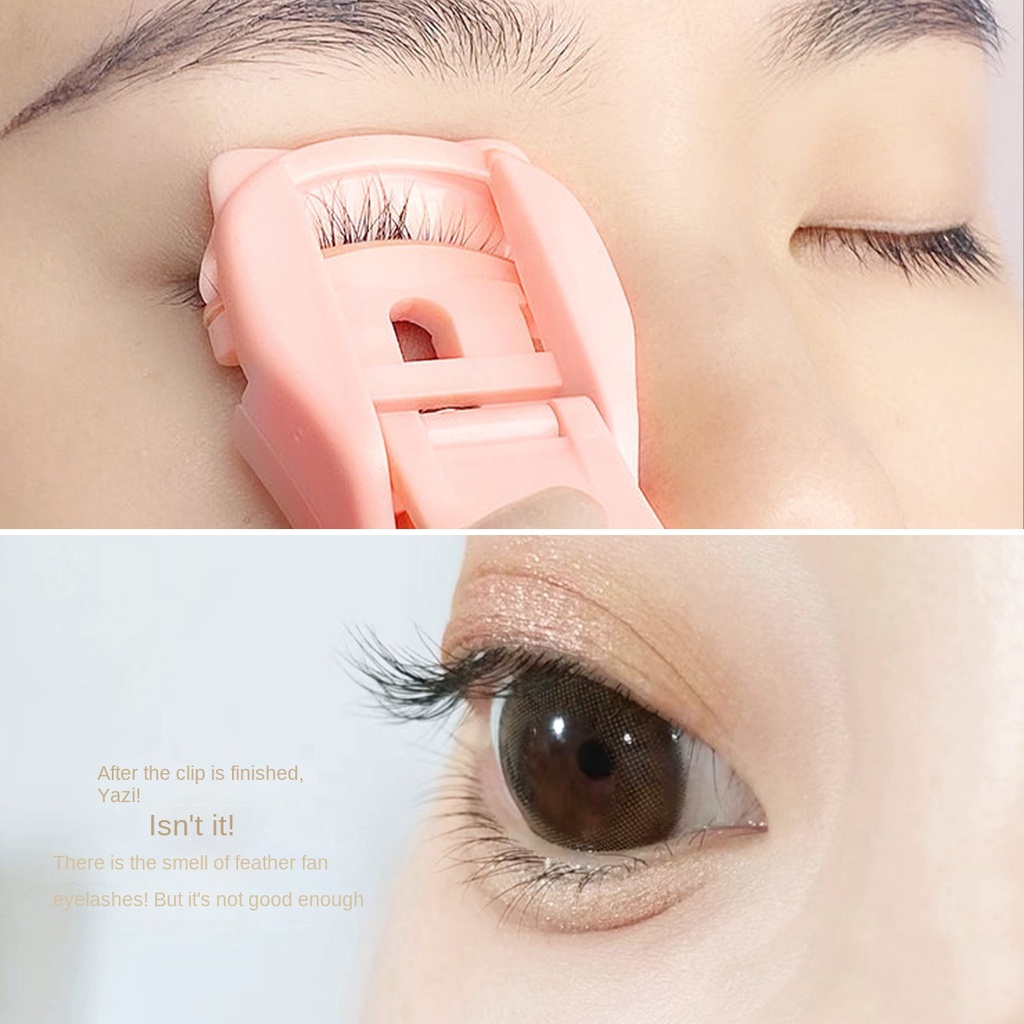 Dụng Cụ Trang Điểm Mắt Mèo Dễ Thương Uốn Cong Lông Mi Lâu Trôi Tạo Kiểu Ba Chiều Không Bị Trượt Mắt Nhỏ Và Di Động