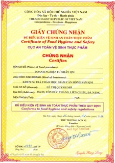 Trà thảo mộc giảm cân Hồng Sâm QM