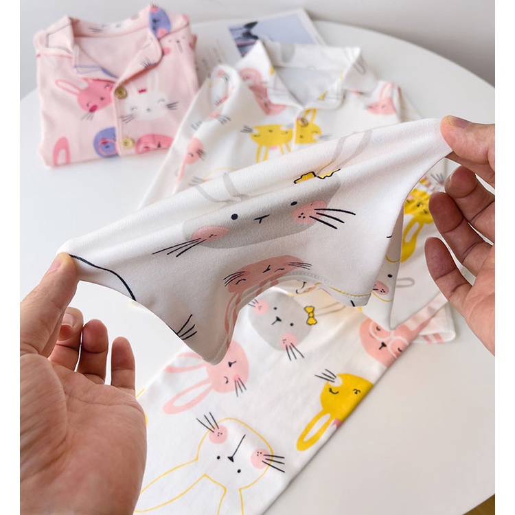 Bộ Đồ Ngủ Pijama Cho Bé Gái KIDS MAM & DAD  ơi