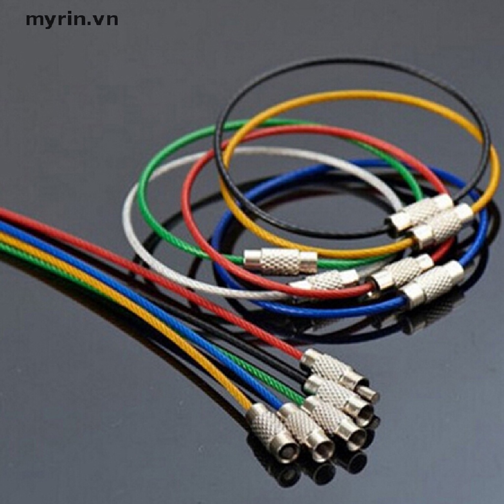 Set 10 Vòng Khóa Dây Cáp Bằng Thép Không Gỉ Tiện Dụng