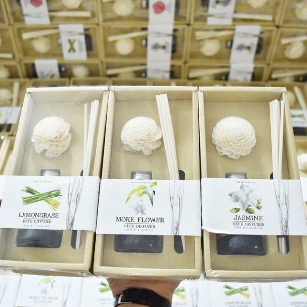 Tinh Dầu Thơm PHUTAWAN Reed Diffuser 50ml Thái Lan