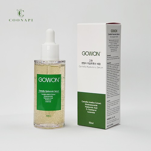 Tinh Chất Rau Má & HA Cải Thiện Da Mụn, Cấp Nước Toàn Diện Và Phục Hồi Da Gowon Centella Hyaluronic Serum 50ml