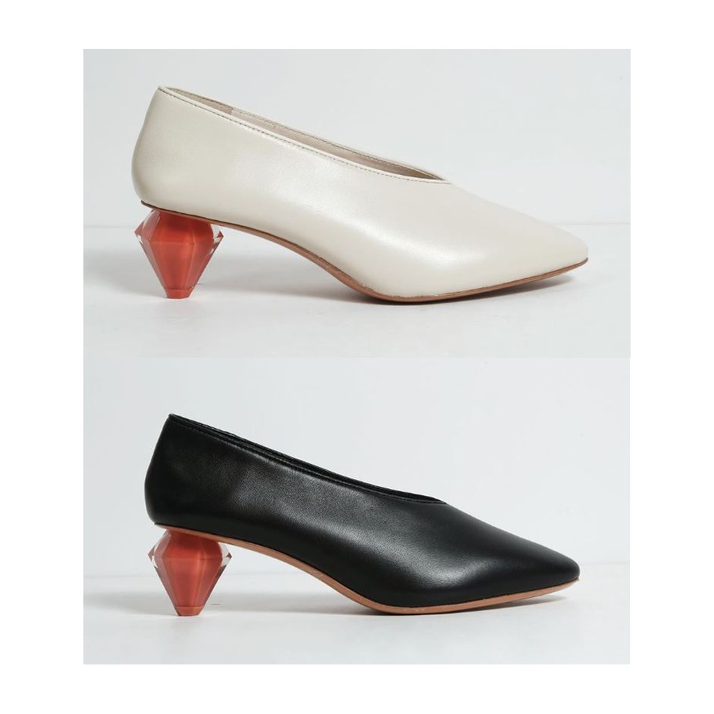 GIÀY DA THẬT GÓT KIM CƯƠNG GRAY MAT*TERS DIAMANTE PUMPS | BigBuy360 - bigbuy360.vn