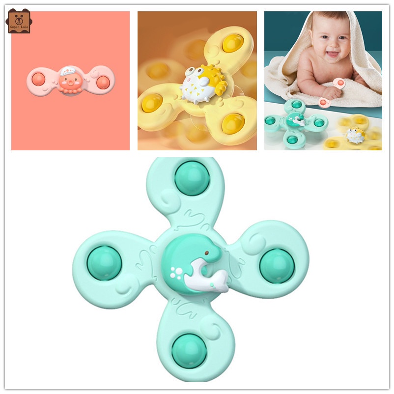 Con quay đồ chơi có giác hút thiết kế đáng yêu dành cho trẻ em khi đi tắm