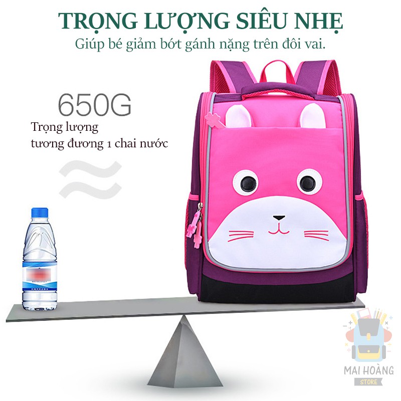 [Mã MAIHSN11 giảm 20k] Balo chống gù, hình THỎ CON DỄ THƯƠNG cho bé, chống gù, siêu nhẹ, siêu bền