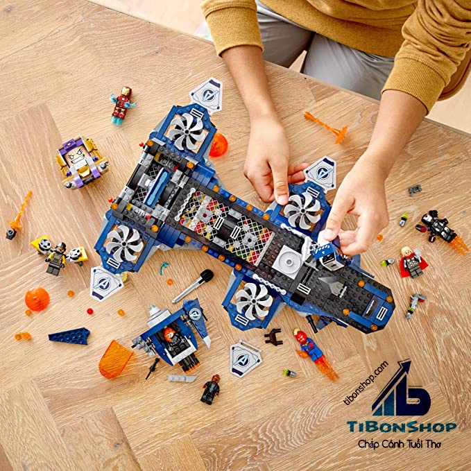 Đồ chơi lắp ráp ghép siêu phi thuyền chiến hạm Helicarrier biệt đội anh hùng Avengers xếp hình NO.11559