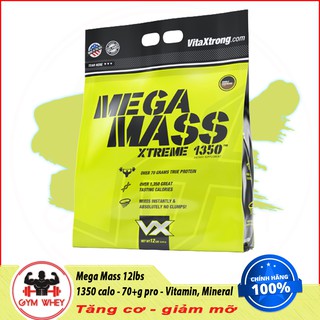 Sữa Dinh Dưỡng Tăng Cân Nhanh VitaXtrong Mega Mass 12lbs (5.6 kg) Authentic 100%
