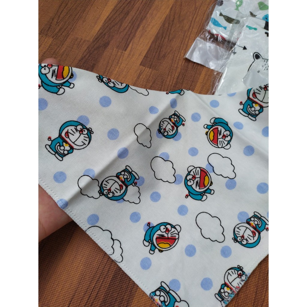 Set 5 khăn yếm tam giác cotton cho bé trai/bé gái