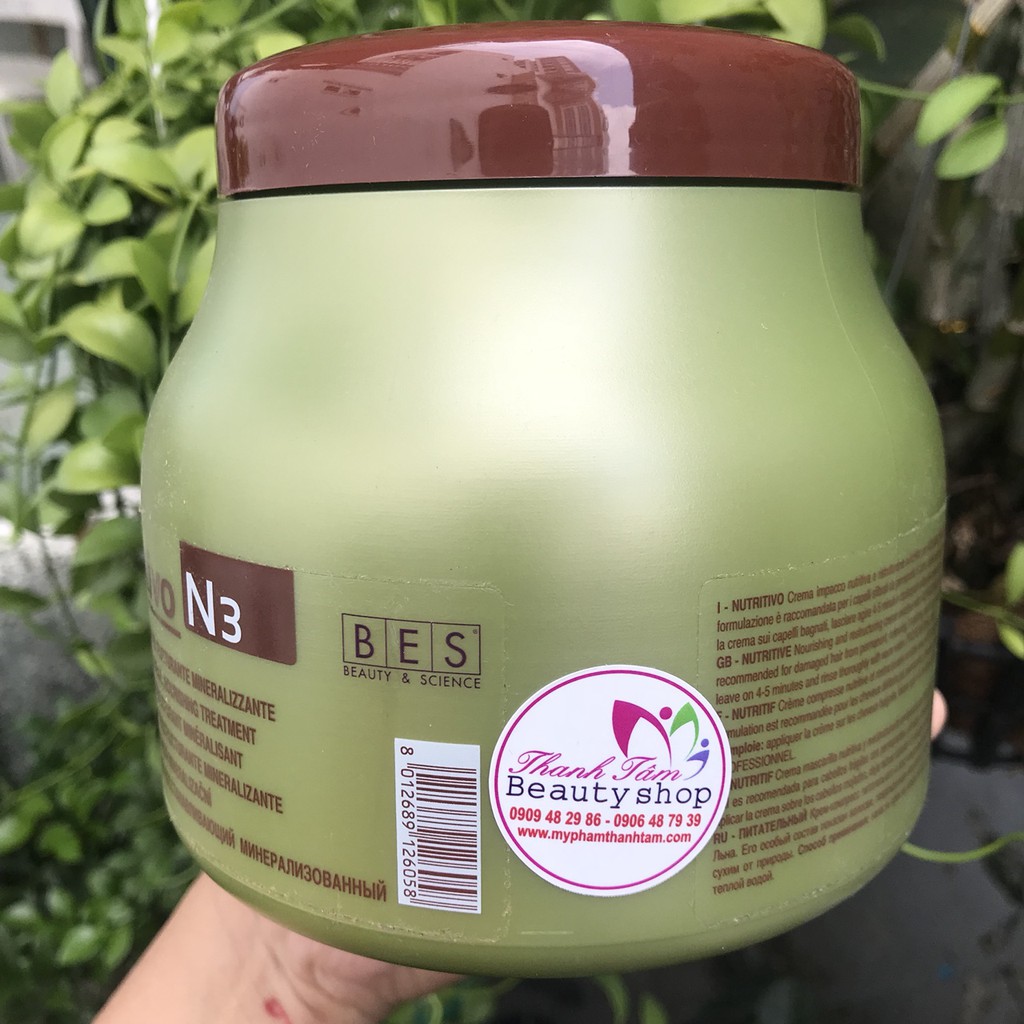 Hấp dầu phục hồi tóc Bes Hergen N3 Silkat Nutritivo 1000ml