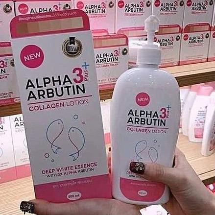 (Hàng Mới Về) Lotion Dưỡng Da Alpha Arbutin 3 Plus Collagen Hàng Thái Lan 500ml