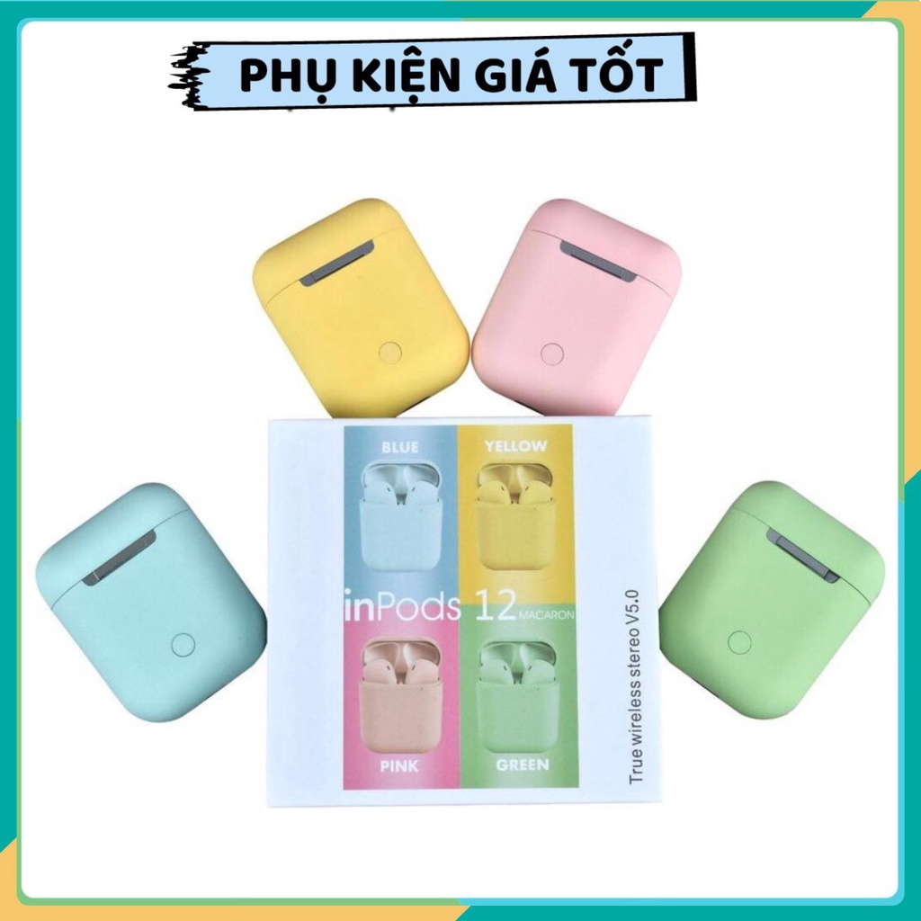 TAI NGHE TWS IN12 NHIỀU MÀU - TAI NGHE CẢM BIẾN KHÔNG DÂY