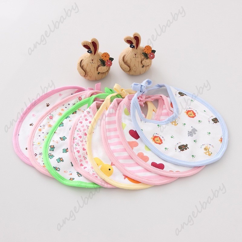 Yếm cotton cho trẻ sơ sinh - 100% cotton cho bé 0-2 tuổi.