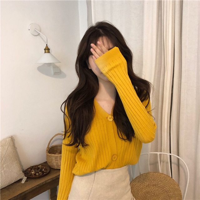 [SẴN + ảnh thật] Áo khoác cardigan len 3 khuy | BigBuy360 - bigbuy360.vn