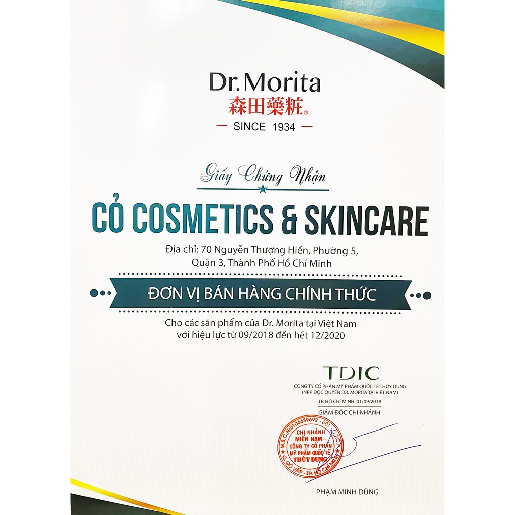 Mặt nạ Dr.Morita Platinum Colloid