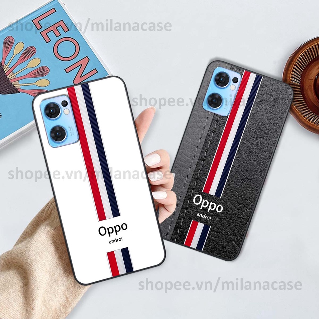 Ốp Oppo Reno7 / Reno7 Z 5G / Reno 7 in giả da phong cách thể thao, cá tính, thời trang