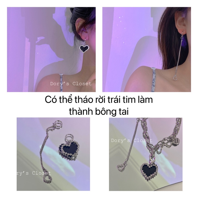 Vòng cổ dây chuyền hình trái tim cá tính quyến rũ dành cho nữ Dory’s Closet